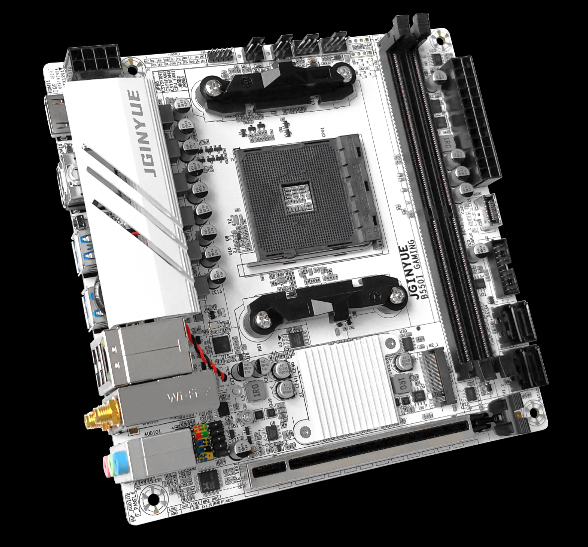 JGINYUE B550I Gaming Motherboard - Mini-Itx, B550, AM4