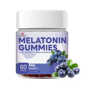 OEM Melatonin Gummy untuk tidur perbaikan Insomnia Label Vegan pribadi