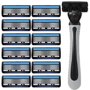 Manual <b>Razor</b> Six Layer Stainless Steel Blade For Body Shaving Male Disposable <b>Razor</b> With Replacement Blades - Product Image 5