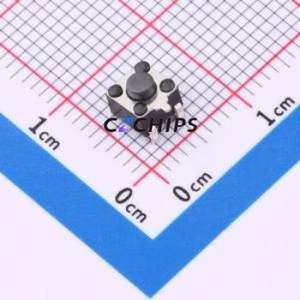 HX 4.5x4.5x3.8H B3JTP Tactile Switch SMD,4.5x4.5mm Switch Single Pole Single Throw Round Button 2.5N Horizontal Mount - Product Image 1