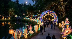 Nuevas Linternas Voladoras con Forma de Árbol de Hierro para el Festival del Año Nuevo Chino, Luz <span class=keywords><strong>LED</strong></span> para Uso en Exteriores - Product Image 6