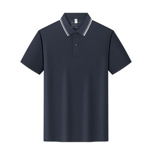 Men's Solid Color Cotton Polo Shirt Short Sleeve Workwear Daily Wear GT1-901 - Product Image 4