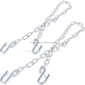 Chaîne de liaison soudée en alliage 3/16" 1/4" 5/16" norme américaine G70, chaîne de transport, chaîne de sécurité pour <span class=keywords><strong>attelage</strong></span> de <span class=keywords><strong>remorque</strong></span> avec crochet en S - Product Image 6