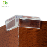 Lot de 4 pare-chocs d'angle en forme de L pour bébé, protection d'angle transparente