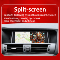 Écran tactile 8,8 pouces Qualcomm 665 Android Auto CarPlay sans fil DSP WiFi intégré pour lecteur vidéo de voiture BMW X3 F25 X4 F26 GPS
