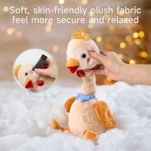 Juguete <span class=keywords><strong>de</strong></span> Peluche Electrónico <span class=keywords><strong>de</strong></span> <span class=keywords><strong>Pollo</strong></span> que Imita la Movimiento <span class=keywords><strong>de</strong></span> la Cabeza y las <span class=keywords><strong>Alas</strong></span>, Juguete <span class=keywords><strong>de</strong></span> <span class=keywords><strong>Pollo</strong></span> Bailarín y Hablador, Juguetes Interactivos para Niños Pequeños - Product Image 6