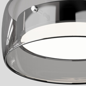 Haute CRI Moderne Cylindre Pendentif Lumière 3CCT Dimmable 15W LED Lustre En Verre avec Câble <span class=keywords><strong>De</strong></span> 200cm pour Chambre Salle À Manger Éclairage - Product Image 4