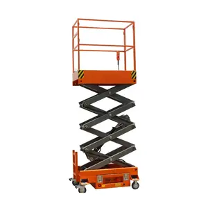 Compact Indoor 5m 6m Portable 300kg Hydraulic Mini Aerial Manlift Work Platform Electric Small Mobile Scissor Lift