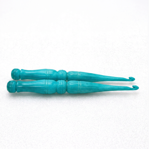 Imperial Crafted Home Resin <b>Crochet</b> <b>Hook</b> Set Handcrafted Artistic Hand Painted Yarn Weaving Tools Round 18cm 2mm - Product Image 1