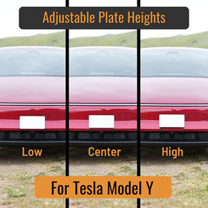 Soporte para Pantalla, Antirrobo, Extraíble, Ajustable en Altura, Soporte para Placa de Matrícula Delantera Compatible con Tesla Model Y - Product Image 6