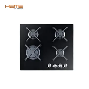 CE Certificate Kitchen Appliances Built In Gas Cooker Easy Clean Tempered Glass 4 Burner Gas Cooktops