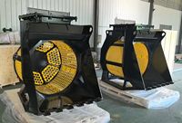 Godets de criblage rotatifs hydrauliques HOMIE compatibles avec les excavatrices de 3 à 35 tonnes