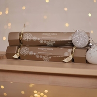 Boîte de calendrier de l'avent personnalisée de luxe, gaufrée, faite à la main, pour cosmétiques, soins de la peau, crème pour les yeux, crackers de Noël, rouge à lèvres, bijoux