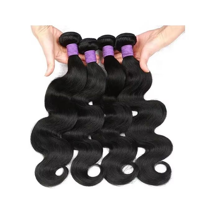 Straight Human Hair Bundles Natural Black Brazilian Hair Weave 10A Remy PU Right Extensions