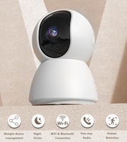 Cámara IP Inteligente con Sensor de Movimiento PIR, Detector de Puerta, Kit de Alarma SOS, Cámaras de Alarma WiFi Inalámbricas Tuya 2 en 1, Sistema de Seguridad para el Hogar