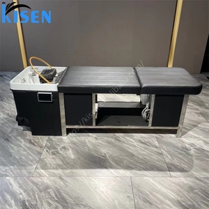 Kisen Équipement professionnel japonais pour soins capillaires, fauteuil de lavage de cheveux, lit de massage thaïlandais avec hydrothérapie et spa pour les pieds - Product Image 3