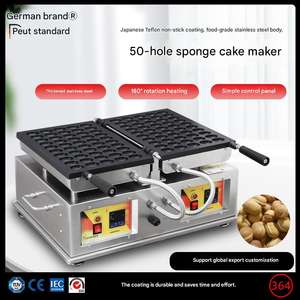 Machine à gaufres électrique professionnelle en acier inoxydable pour hôtels, cuisines et buffets - Product Image 2