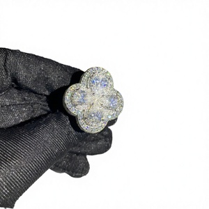 High Quality Custom Mix Cut Moissanite Hiphop Rose Gold Plated GRA Certified Iced Out <b>Ring</b> 925 <b>Silver</b> Jewelry <b>Men</b> - Product Image 3