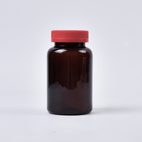 Bouteille d'emballage pharmaceutique ronde haut de gamme en PET de 400 ml à large ouverture, anti-lumière, avec couvercle, idéale pour le stockage de médicaments – Vente chaude directe usine