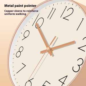 Horloge <span class=keywords><strong>murale</strong></span> silencieuse à balayage secondes pour salon horloge suspendue créative sans poinçon Design décoratif simple horloge <span class=keywords><strong>murale</strong></span> Internet - Product Image 5