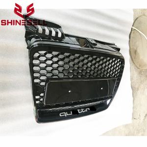 <span class=keywords><strong>Calandre</strong></span> Noire Style RS4 sans Anneaux pour <span class=keywords><strong>Audi</strong></span> <span class=keywords><strong>A4</strong></span> B7 05 06 07 08 en ABS Pare-Chocs Avant Noir Brillant S-Line <span class=keywords><strong>A4</strong></span> B7 2006 1 Pièce Look RS - Product Image 2