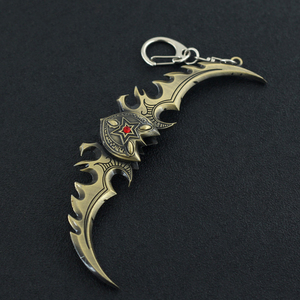 Gioco World of Warcraft Warglaive of Azzinoth Sword Mini arma 12cm 43g portachiavi in metallo - Product Image 5