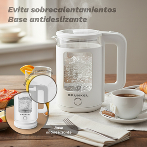 Bollitore elettrico Grunkel da 1,8 litri, 1500 W, bianco, per riscaldare l'acqua rapidamente - Product Image 4