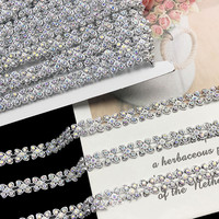 Bande de décoration en plastique papillon or et argent avec strass, très demandée