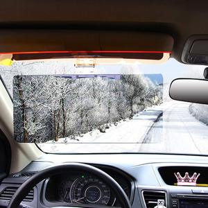 Ampia visiera parasole 2-in-1 HD antiabbagliamento e anti-luce solare per auto, di grandi dimensioni, per parabrezza anteriore, regolabile per la guida - Product Image 5