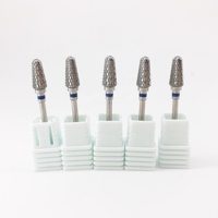 L'acrylique pointu stérilisable d'ongle d'orteil de forme de bourgeon enlèvent le foret d'ongle de carbure