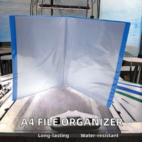 Organizador de Archivos Impermeable Tamaño A4 para Oficina y Escuela, 20 Bolsillos Transparentes de Plástico para Organizar Archivos Escolares y de Oficina