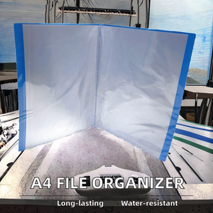 Organizer <span class=keywords><strong>File</strong></span> sekolah kantor ukuran A4 tahan lama 20 kantung Display plastik bening bahan PP tahan air untuk organisasi yang efisien - Product Image 2
