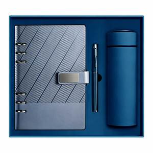 Custom Logo Wholesale Promotional Luxury Business A5 PU Leather Notebook <b>Gift</b> Set with Pen Water Bottle for Official <b>Graduation</b> - Product Image 3
