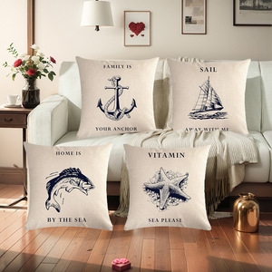 Cojines estampados con motivos de lagos y océanos para acampar en verano, decoración para sofá de sala de estar, tela para el hogar, artículos de decoración suaves. - Product Image 3