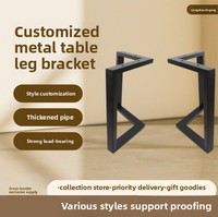 Pieds de table trépied en métal au design moderne Grand support de pied de table en fer pour bureau ou hôpital Support de table à manger simple