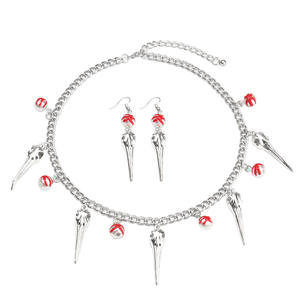 Collar de Perlas de Sangre con Colgantes Temáticos de Calaveras, Joyería Gótica para Fiestas, Origen Yiwu - Product Image 5