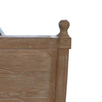 HL115-153 klassische französische Stil Hotel Schlafzimmer möbel Massives Eichenholz Kopfteil Doppel Queen King Size Holzbett rahmen
