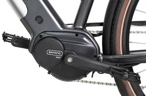 Vélo électrique urbain pour <span class=keywords><strong>homme</strong></span>, élégant, avec fourche droite, moteur central Bafang hydraulique 250W, batterie dissimulée Samsung, 7 vitesses et grandes roues - Product Image 2