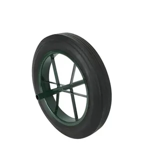 Trolleywielband Frankrijk Model 12.5 Inch-Compleet Wiel Met Velg Massief Wielrubber