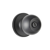 Ensemble de poignées de porte intérieures en acier inoxydable noir au design contemporain pour commodes, portes en bois et salles de bain