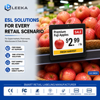 LEEKA ESL Smart, Etiqueta Electrónica Inalámbrica para Estantes de 4.2 Pulgadas, Etiqueta de Precio Digital con Tinta Electrónica Multicolor para Supermercados y Tiendas de Abarrotes