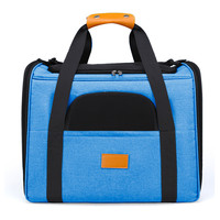 Sac de transport pliable pour chien et animal de compagnie, sac de voyage pour animal de compagnie à côtés souples, sac de transport pour chat d'extérieur avec tapis