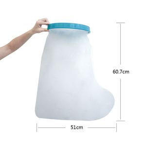 Perawatan luka Rumah Sakit <span class=keywords><strong>PVC</strong></span> dapat digunakan kembali tahan air pelindung luka untuk pelindung perban mandi penutup cor kaki bawah betis tahan air - Product Image 4