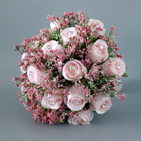 Bouquet de fleurs en soie pour mariée 2022, décoration d'intérieur, accessoires photo, vente en gros pour usines