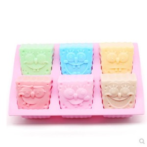SHU XIN Vente en gros Moule carré jetable en silicone Bob l'éponge pour gâteaux, savons faits main, gâteaux de riz aromatiques YZ-56 CN/GUA - Product Image 4