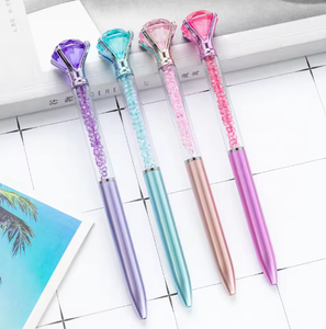 ปากกาเพชรโปรโมชั่น ปากกาลูกลื่นพลาสติกแบบกำหนดโลโก้ได้ - Product Image 2