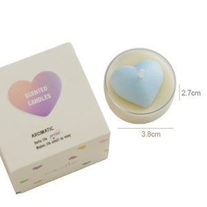 <span class=keywords><strong>Bougie</strong></span> parfumée en forme de cœur |   <span class=keywords><strong>Bougie</strong></span> flottante artisanale en cire de soja mélangée pour mariage, Saint-Valentin et décoration intérieure - Product Image 4