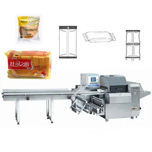 JKPACK Automatic Pillow Type Packaging Equipment for Mexican Bread Muffins