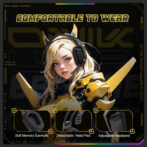 หูฟังเกมมิ่ง <span class=keywords><strong>ONIKUMA</strong></span> X13 RGB <span class=keywords><strong>USB</strong></span> แบบมีสาย พร้อมไมโครโฟน หูฟังแบบครอบหูและแบบแนบหู สำหรับเล่นเกม - Product Image 6