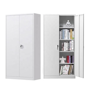 Grand meuble de rangement de bureau avec <span class=keywords><strong>porte</strong></span> <span class=keywords><strong>coulissante</strong></span> et battante en acier pour dossiers - Product Image 1